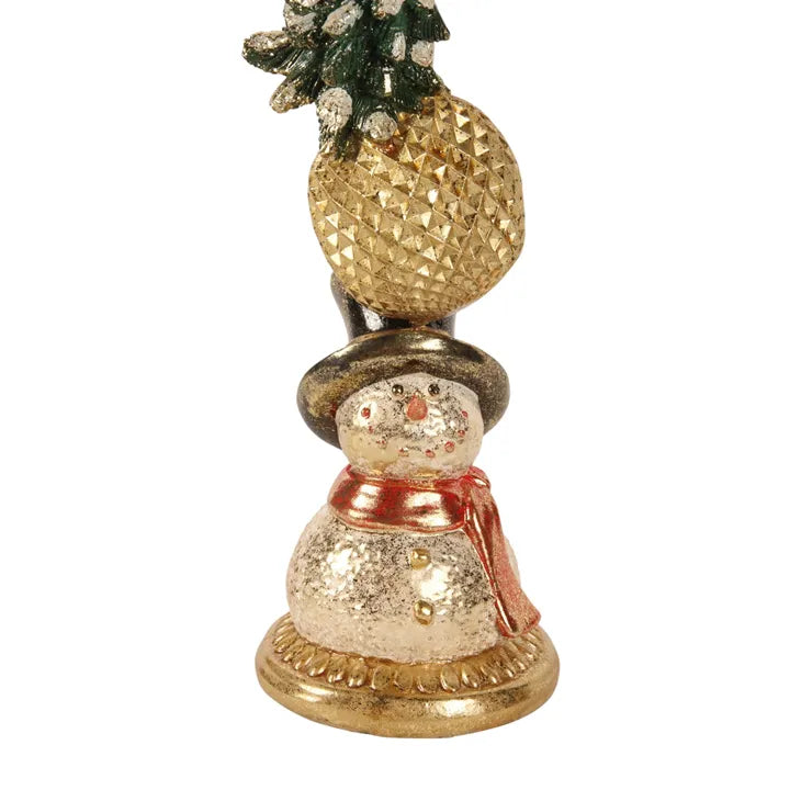 Portacandela natale 9,5 cm - Oro - Resina