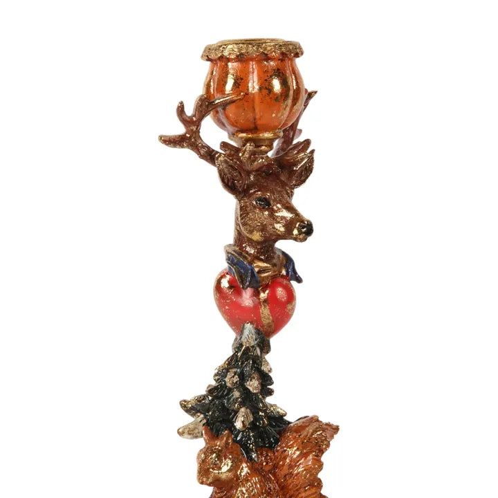 Portacandela natale 9,5 cm - Oro - Resina