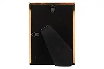 Cornice porta foto in metallo nero e oro