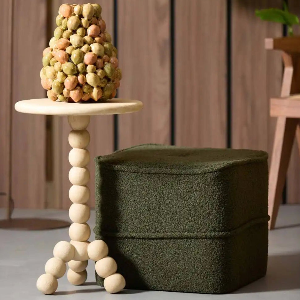 Pouf Bouclé "KIKI"