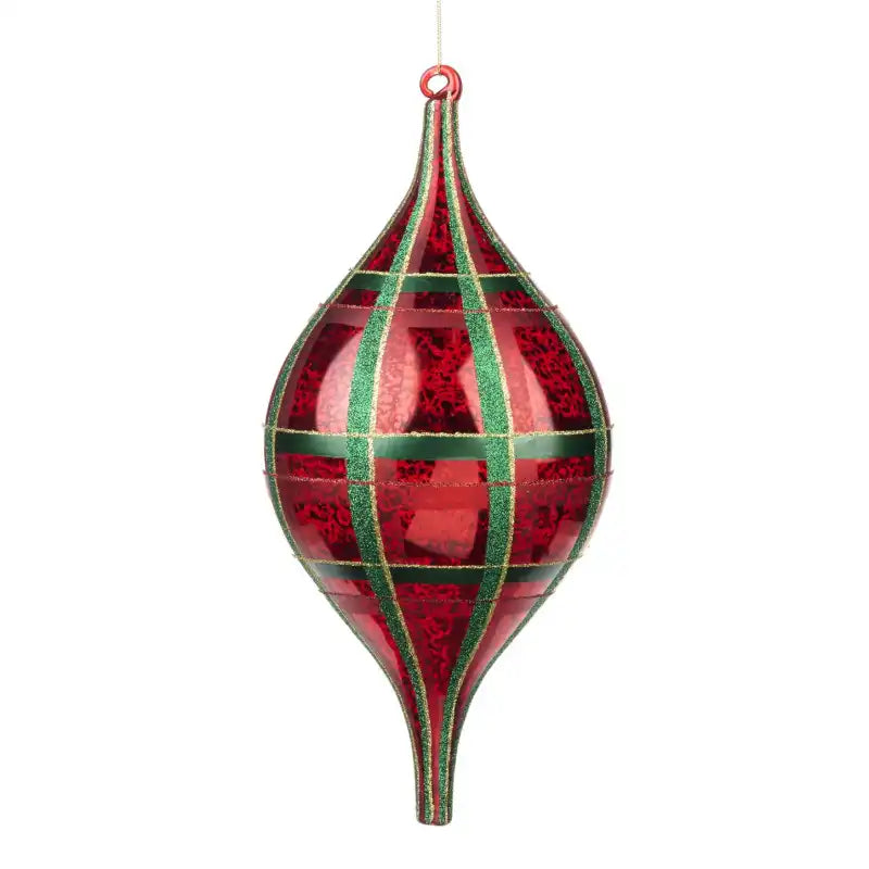 Pendente grande in vetrole tartan 33CM