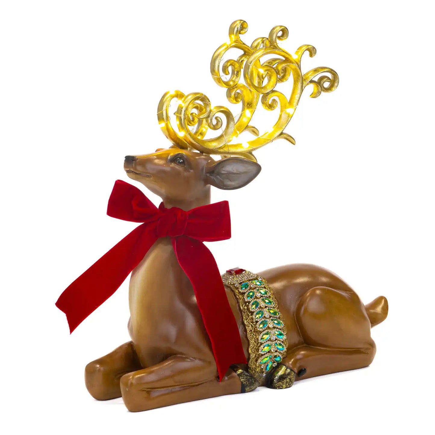 Cervo Led Swarovski Seduto