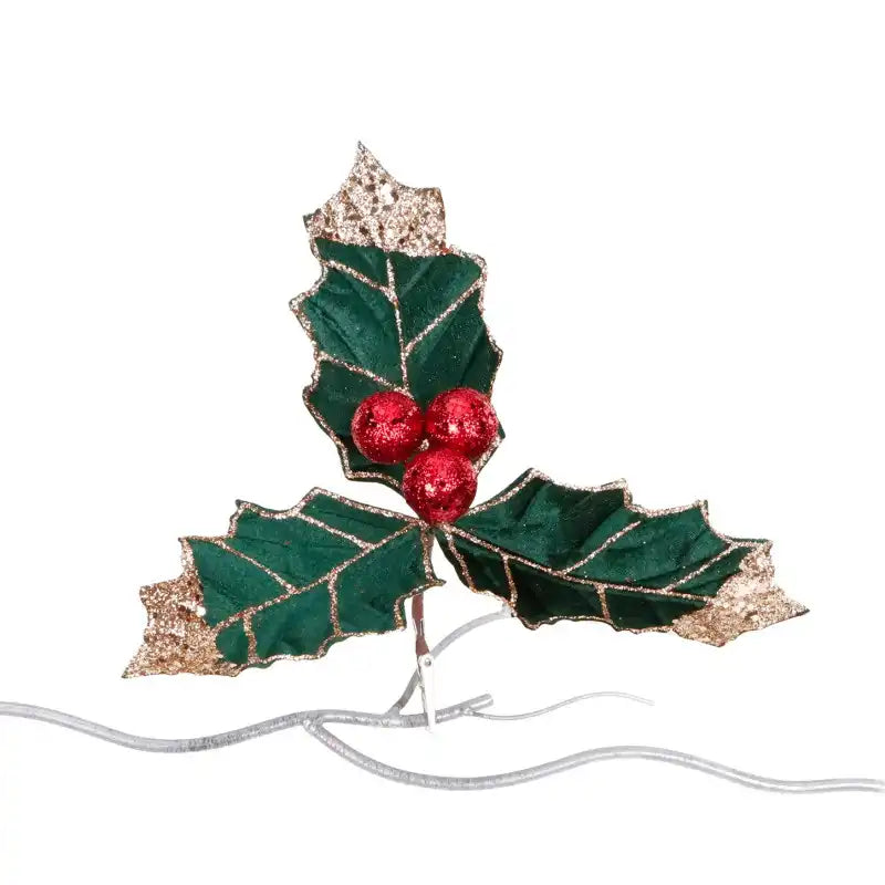 Decorazione natalizia con pinzetta – Agrifoglio