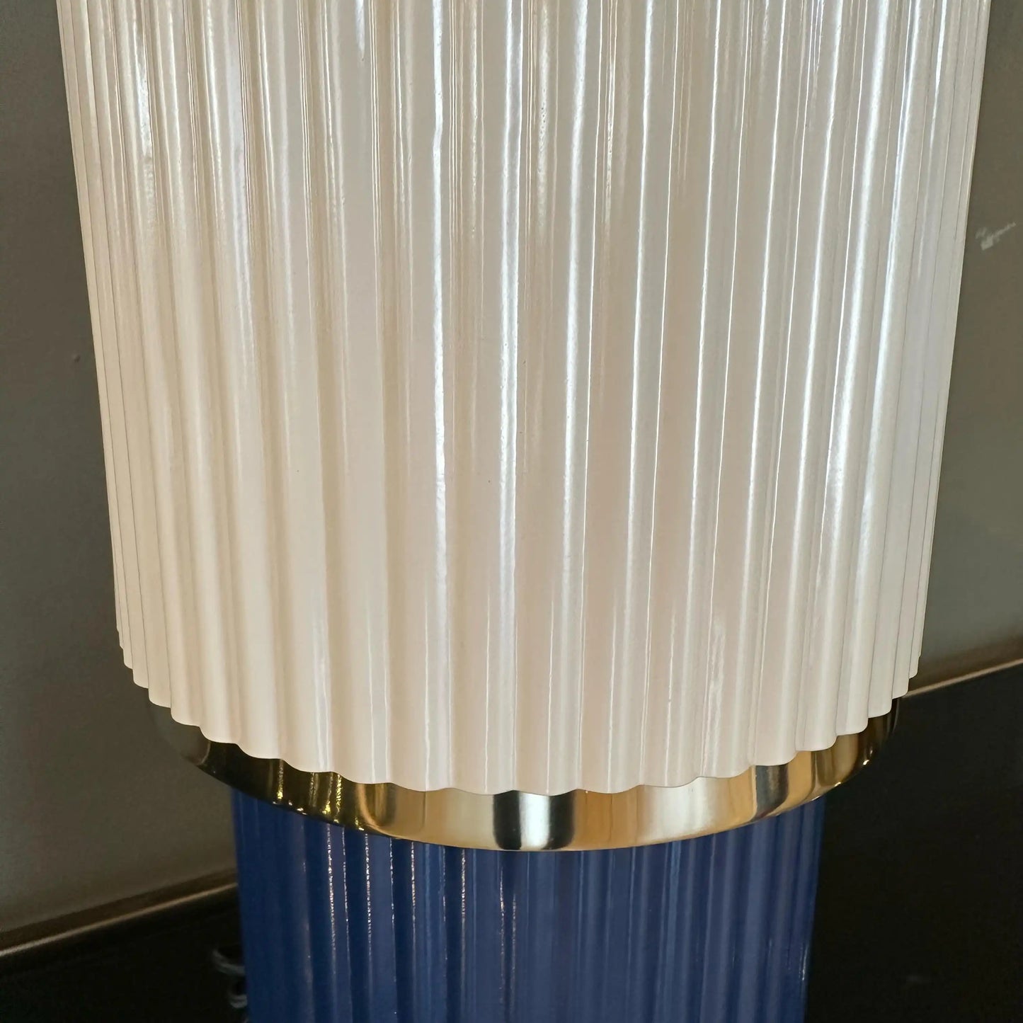 Coppia Lampade in Metallo Cannettato