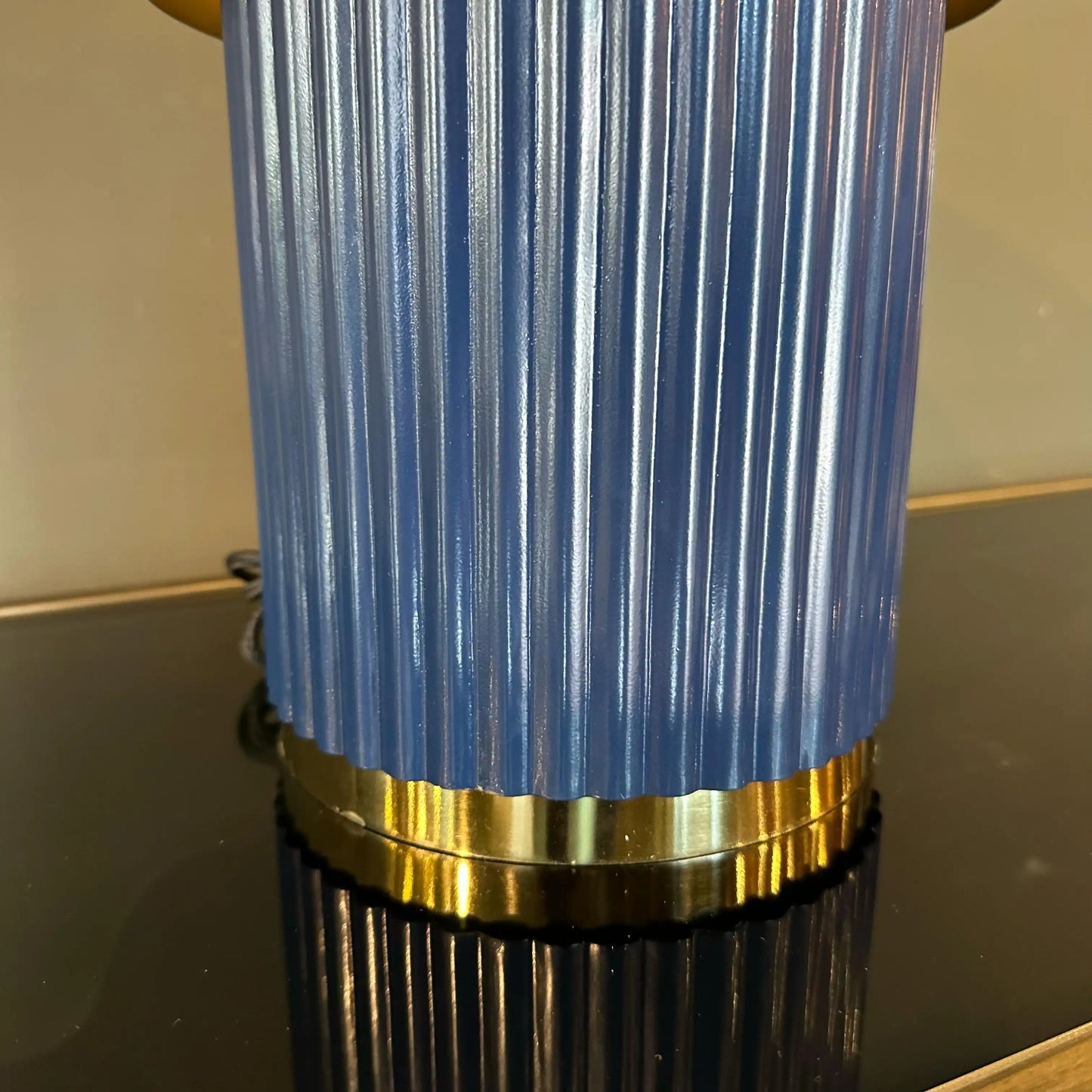 Coppia Lampade in Metallo Cannettato