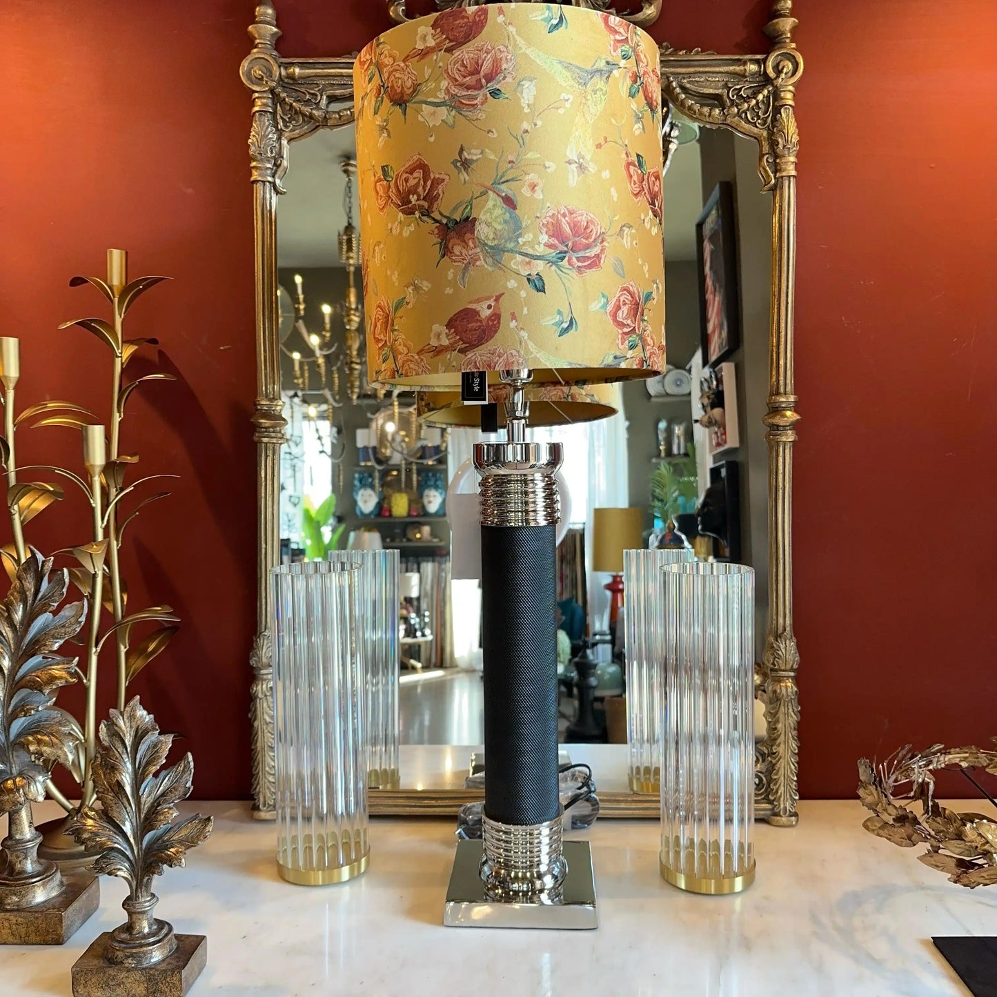 Lampada da tavolo in ottone
