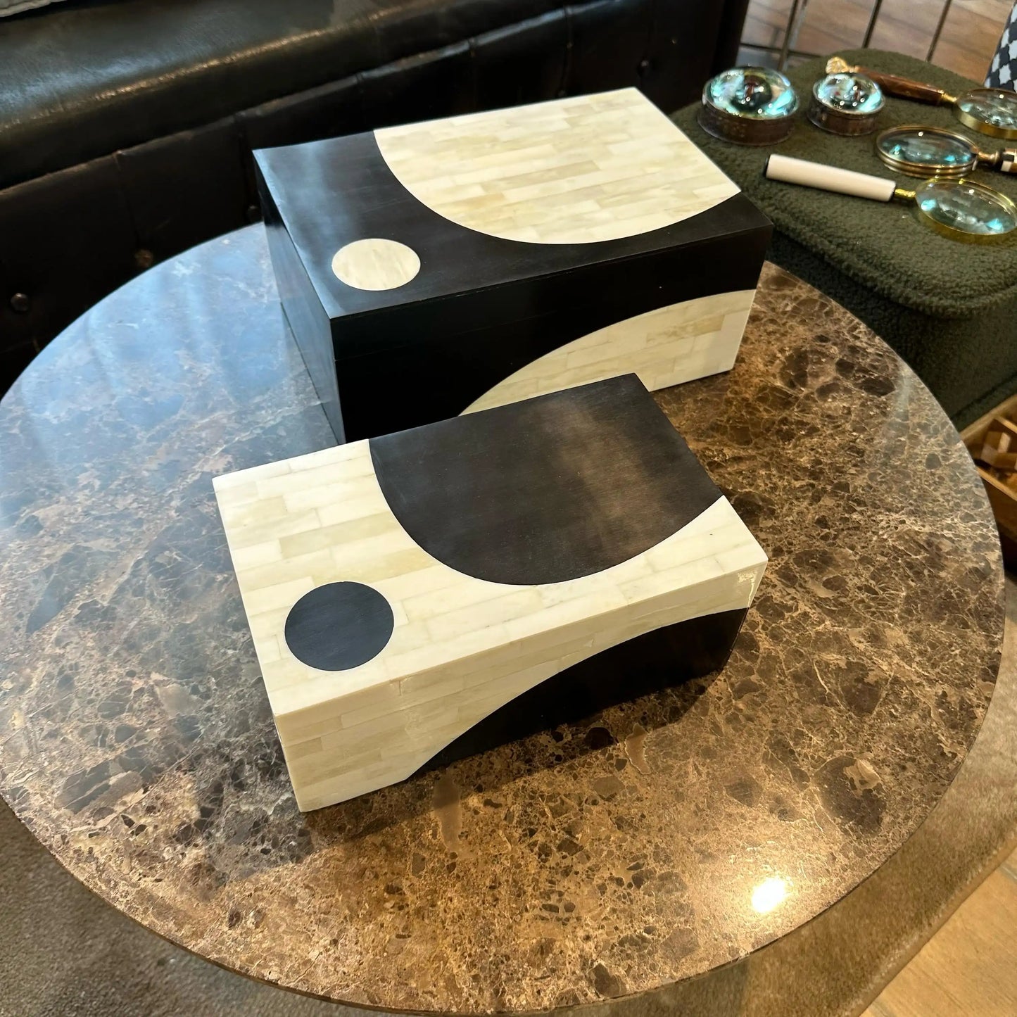 Scatole decorative in osso
