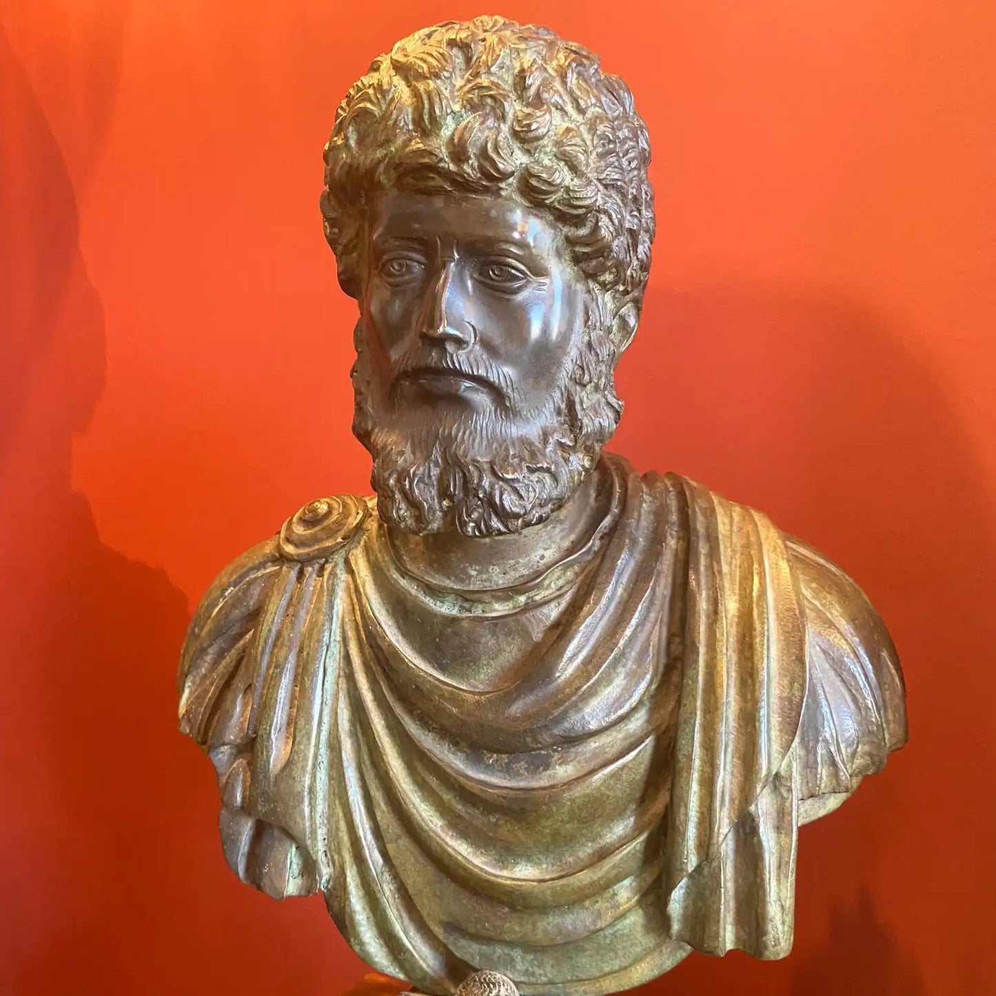 Busto In Bronzo Marco Aurelio