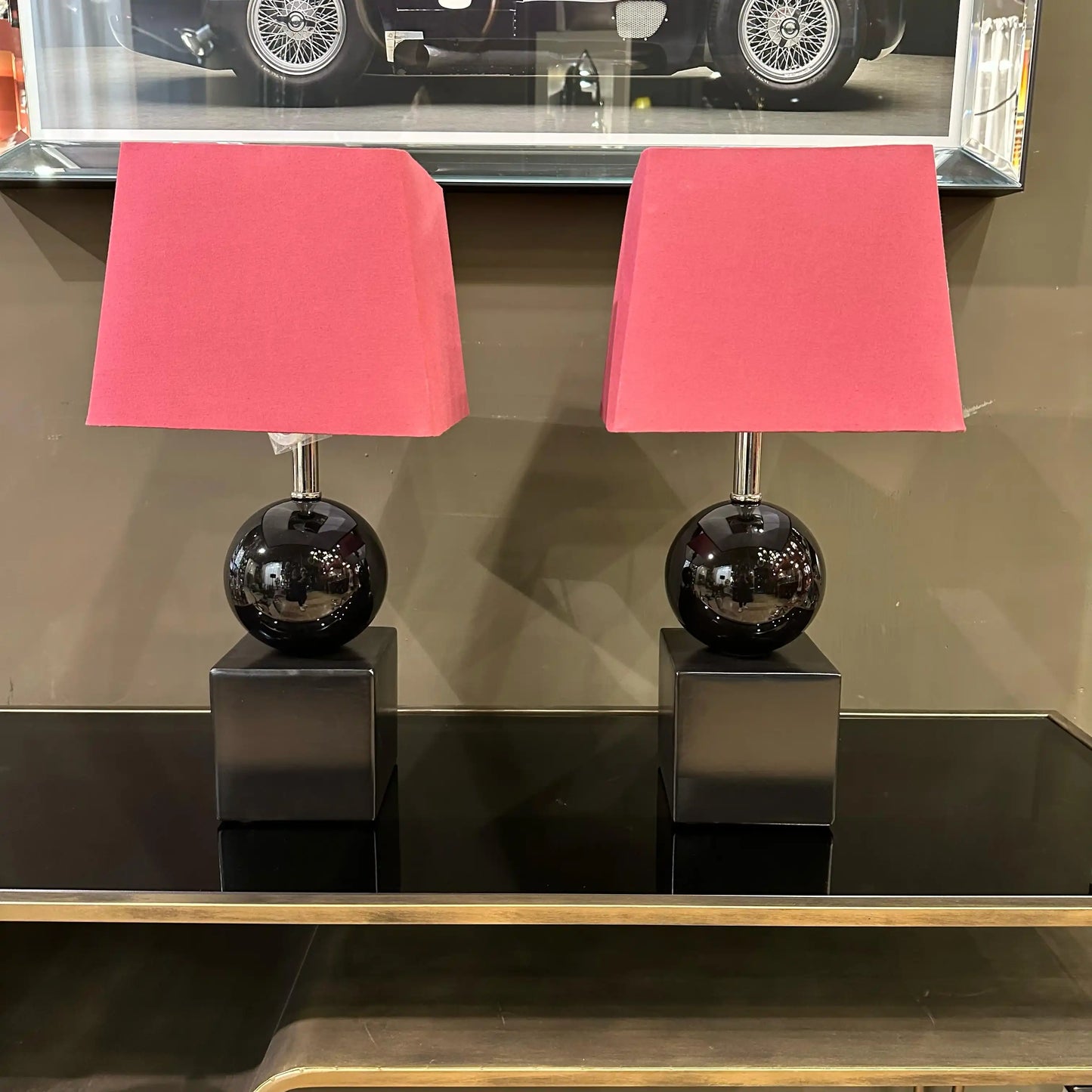 Coppia lampade in ceramica