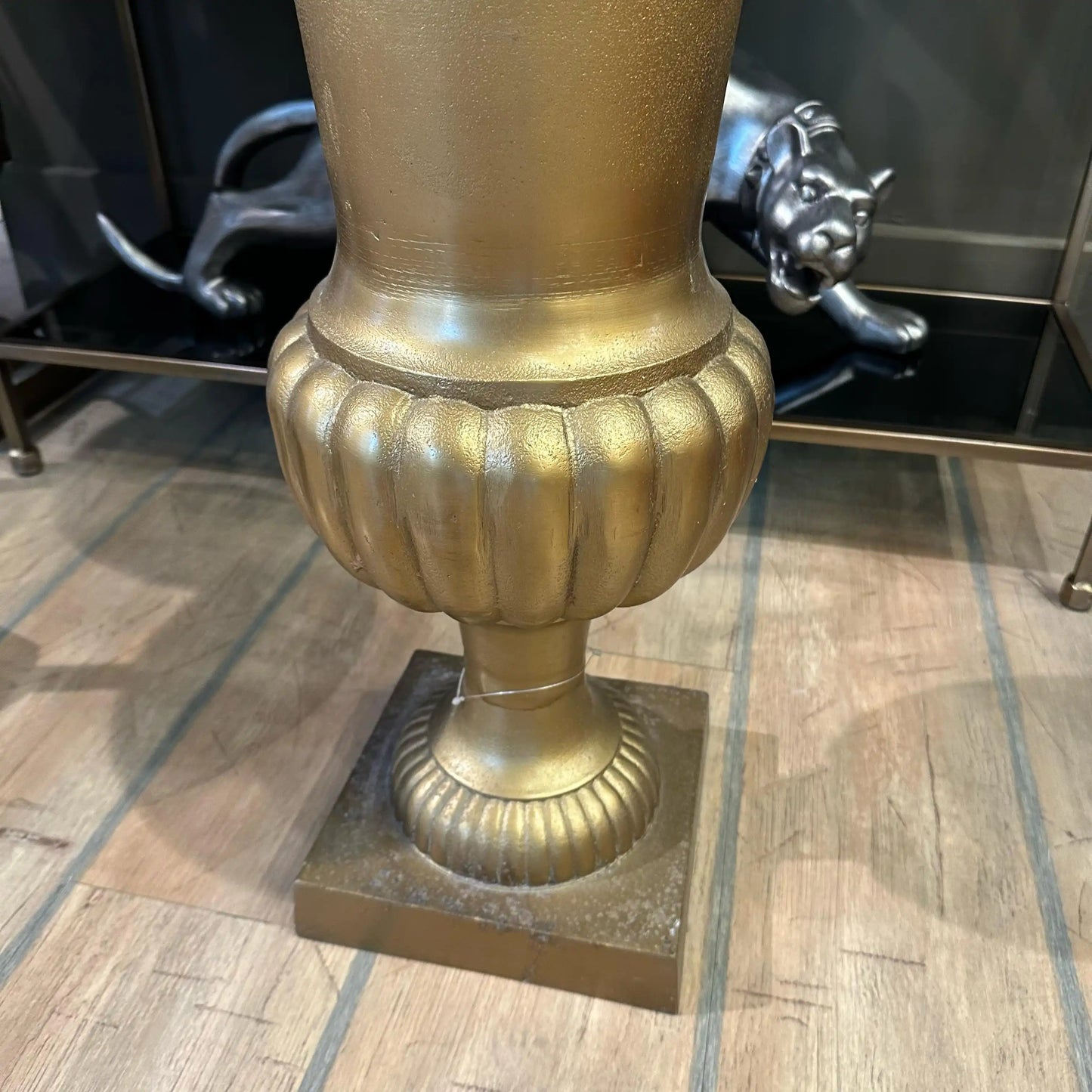 Vaso kermal in alluminio gold spazzolato