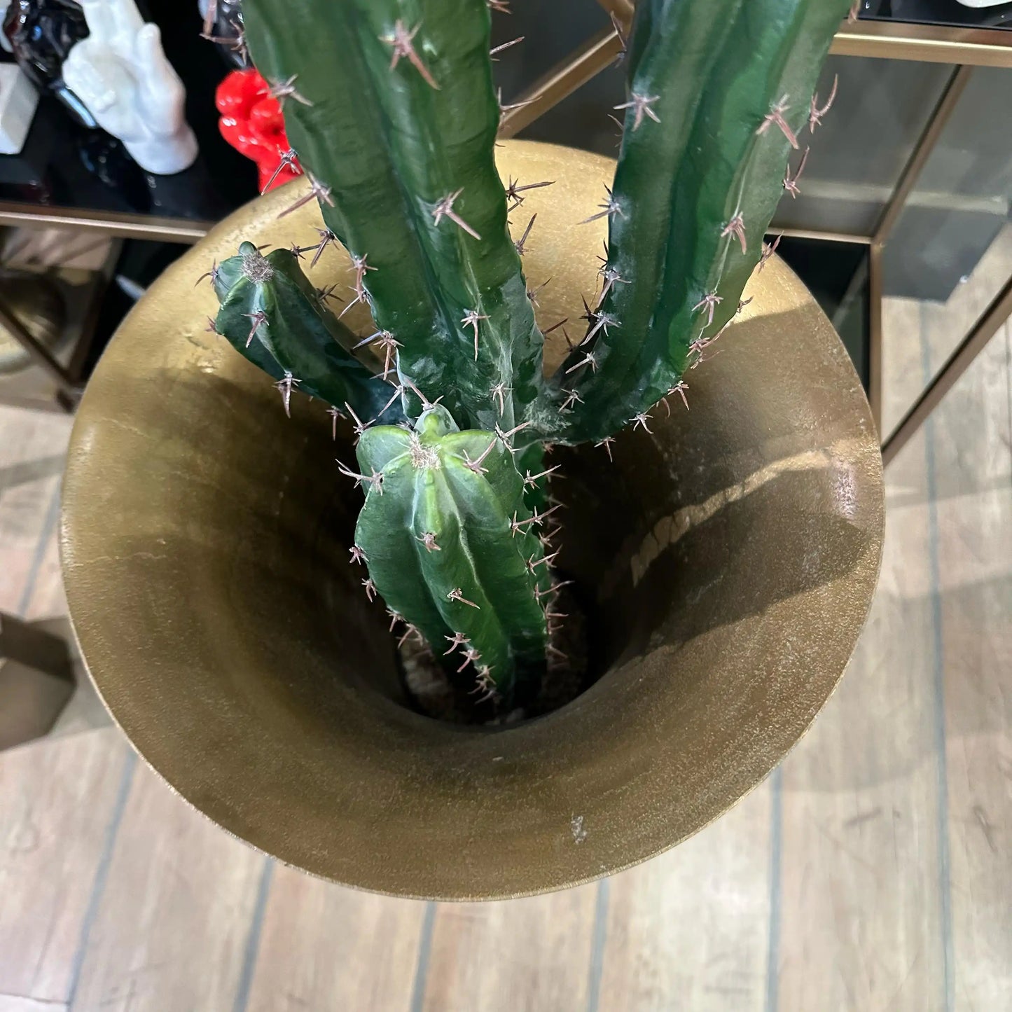 Vaso kermal in alluminio gold spazzolato