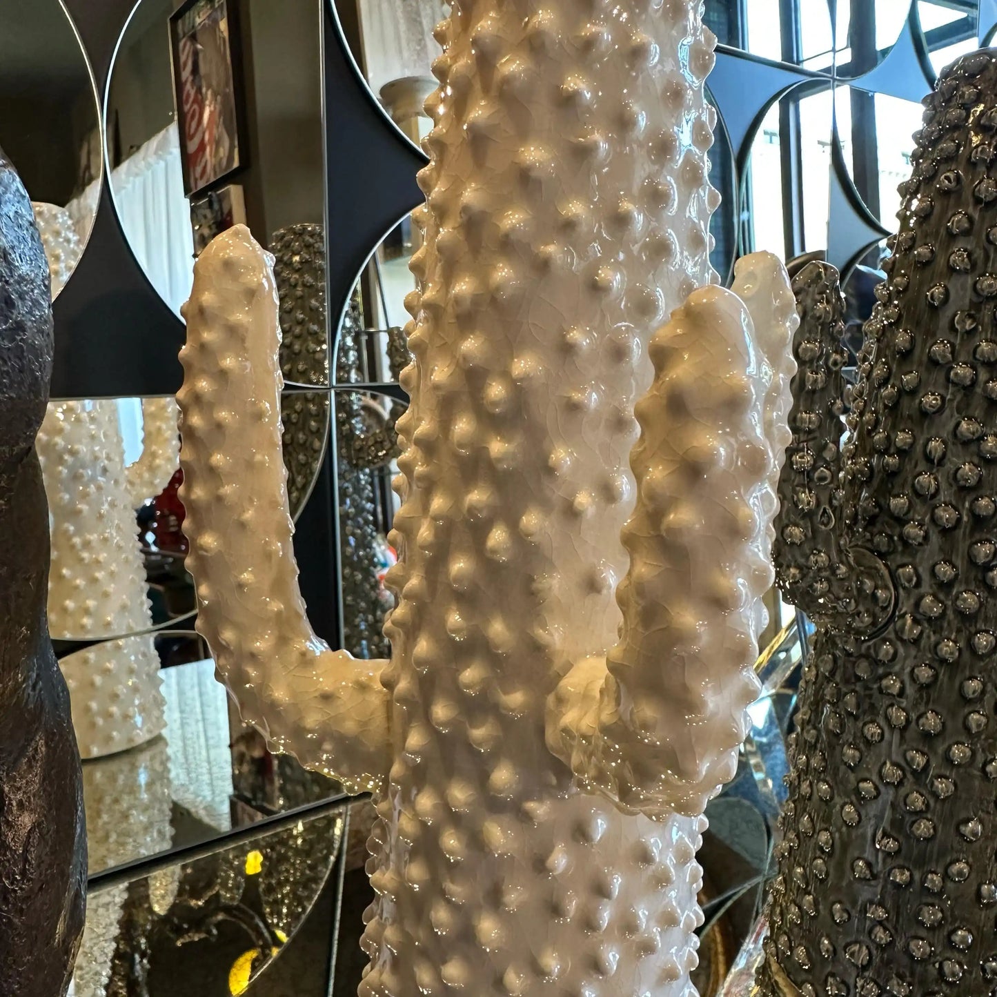 Set Sculture Decorative a Forma di Cactus