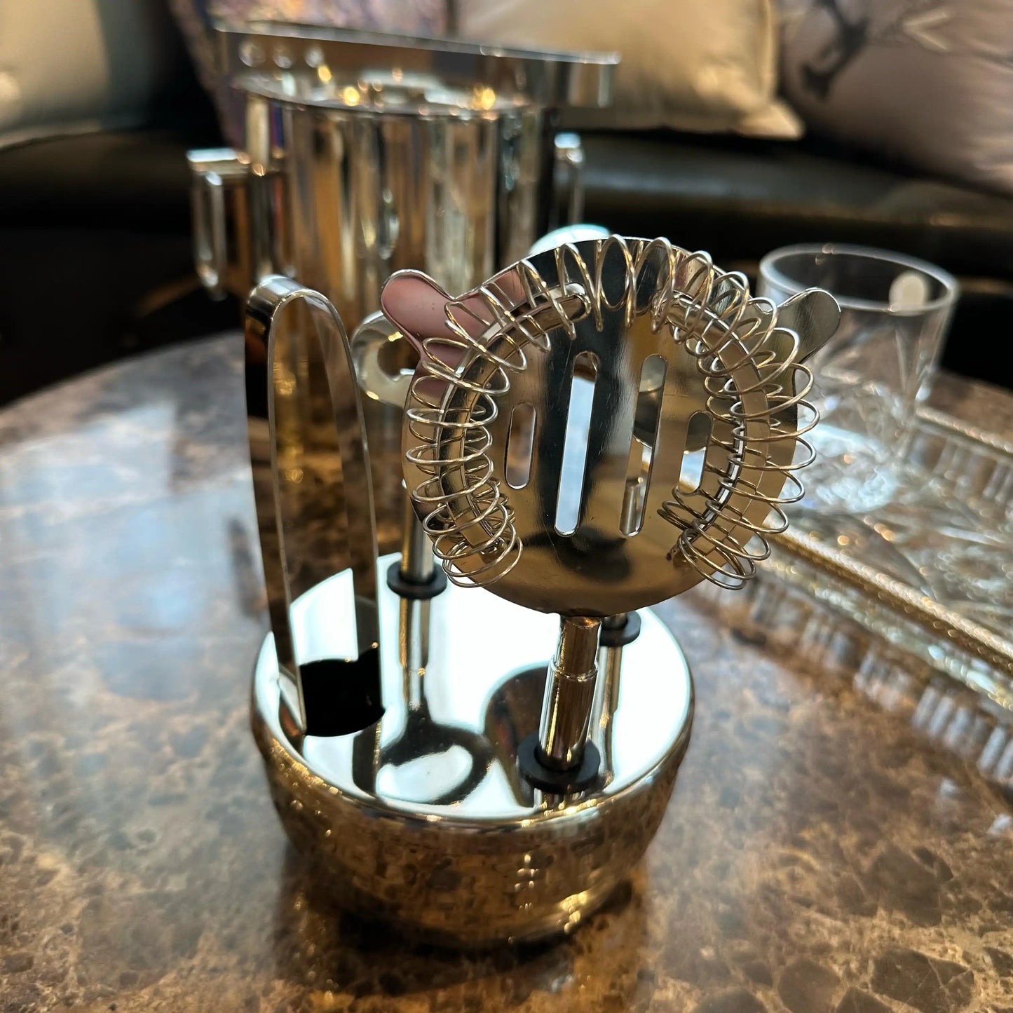 Set da Bar in Acciaio Inox
