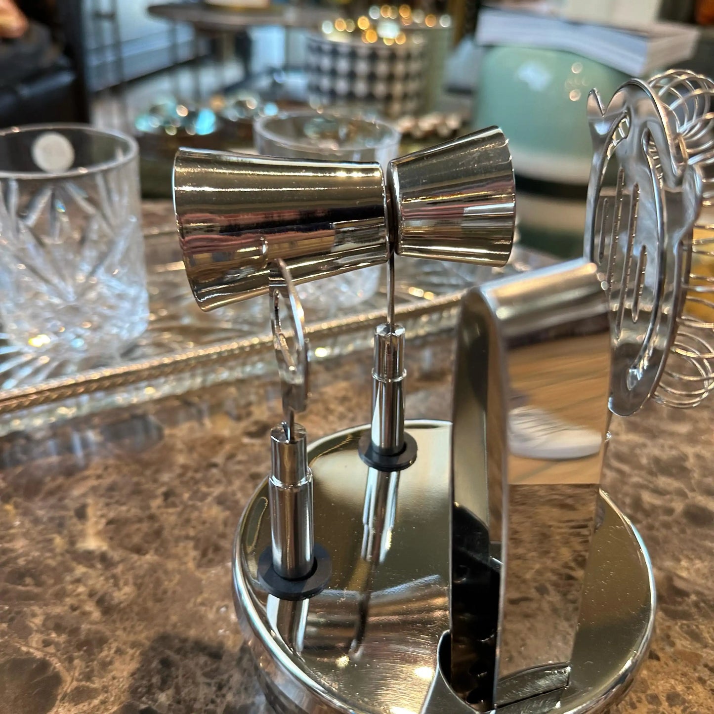 Set da Bar in Acciaio Inox