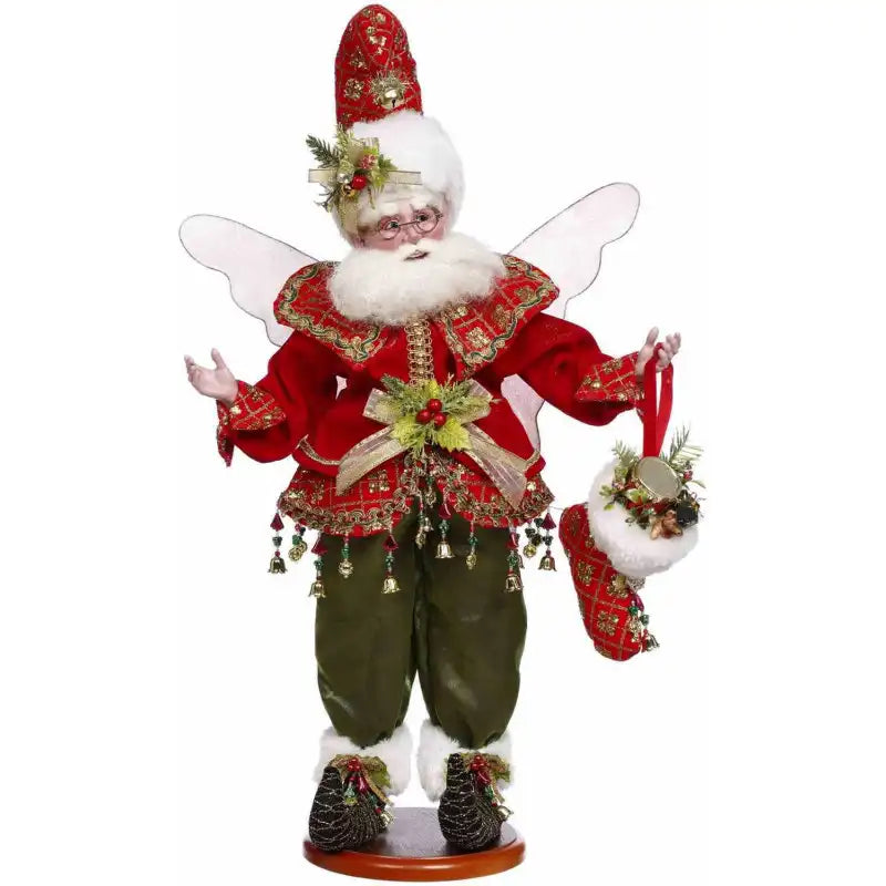 Elfo decorativo Mark Roberts con ali – 60 cm