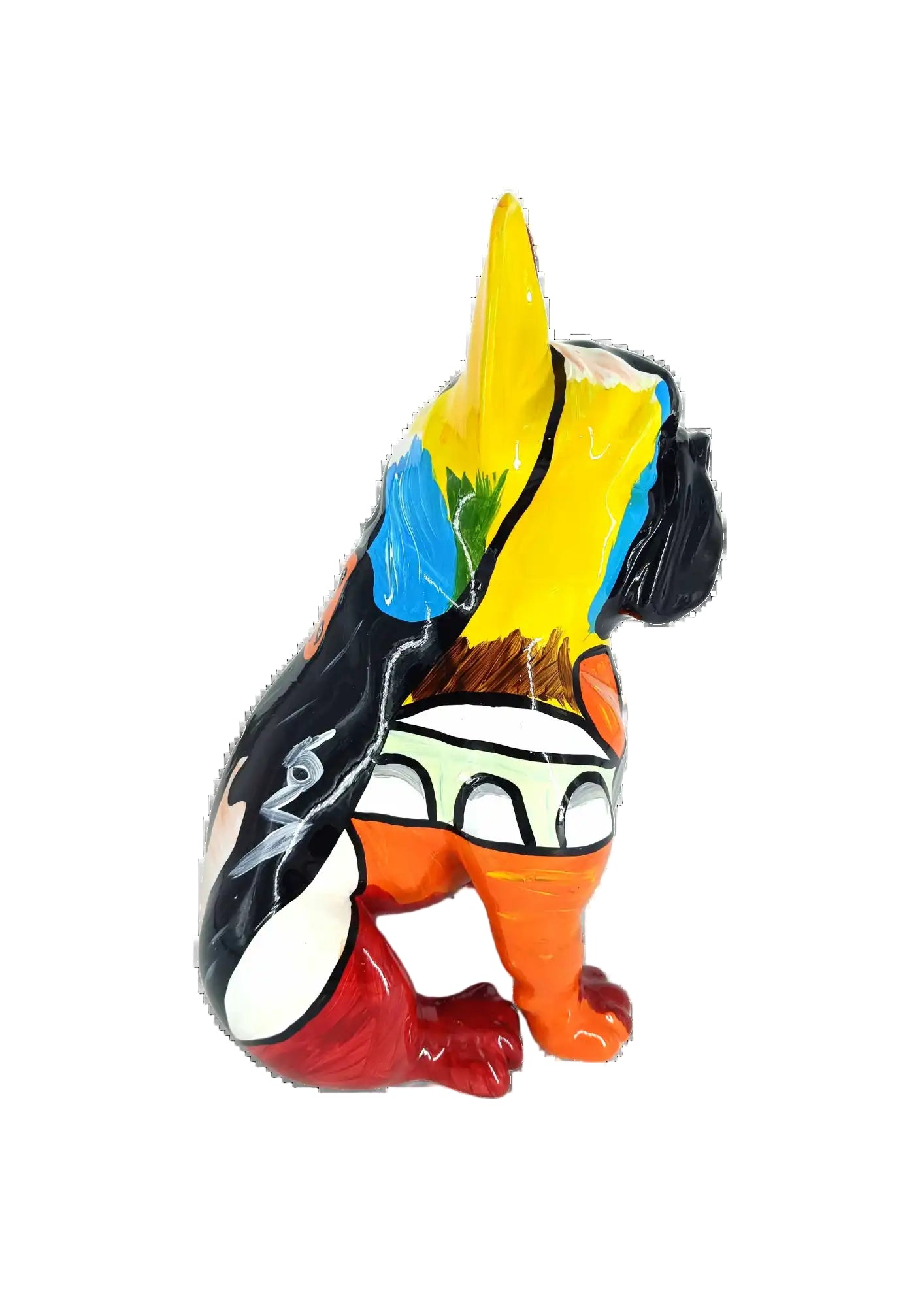 BULDOG FRANCESE SEDUTO PICASSO 18CM