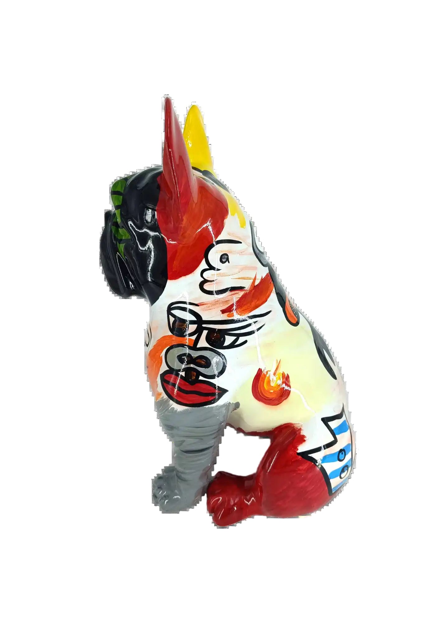 BULDOG FRANCESE SEDUTO PICASSO 18CM