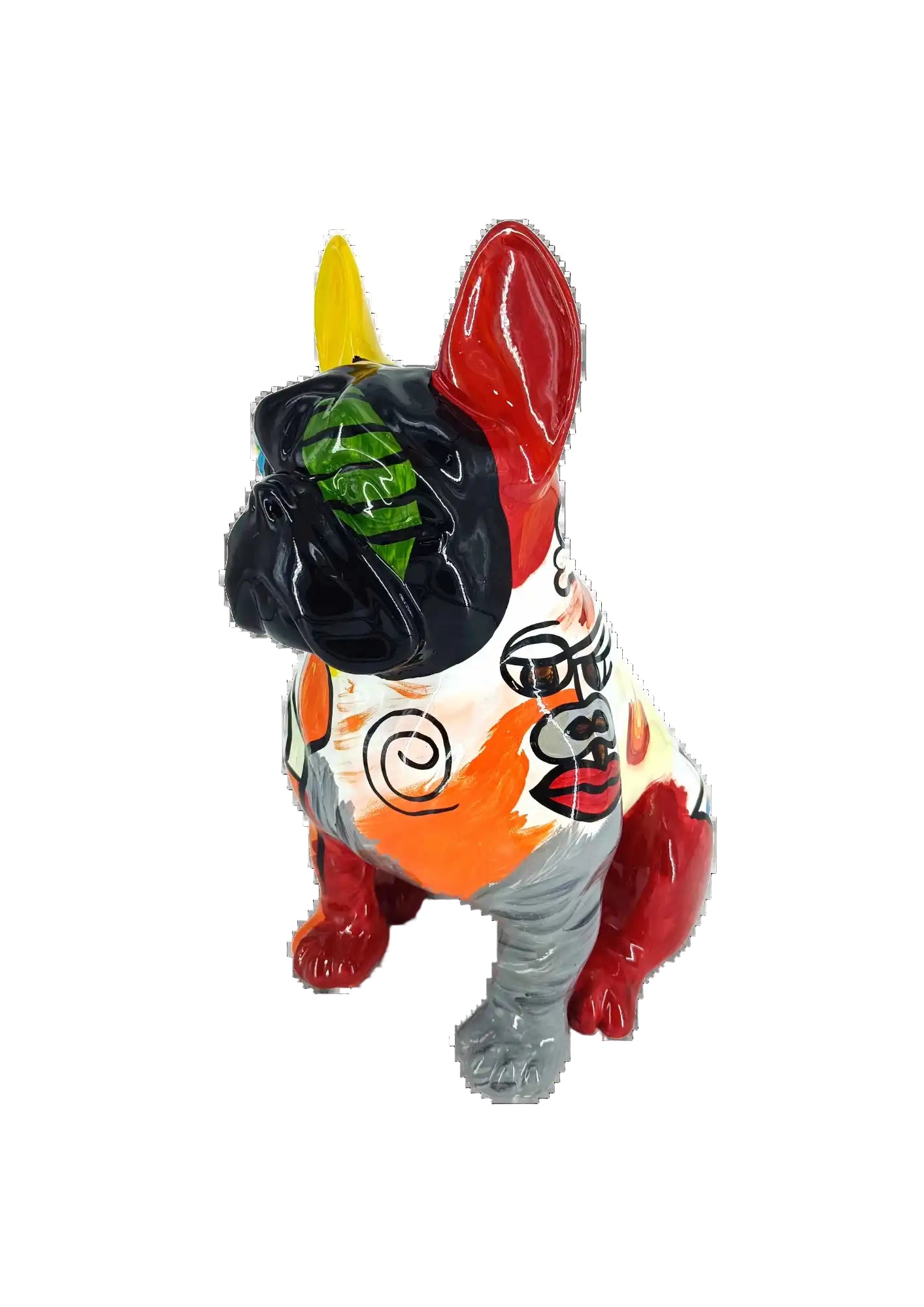 BULDOG FRANCESE SEDUTO PICASSO 18CM