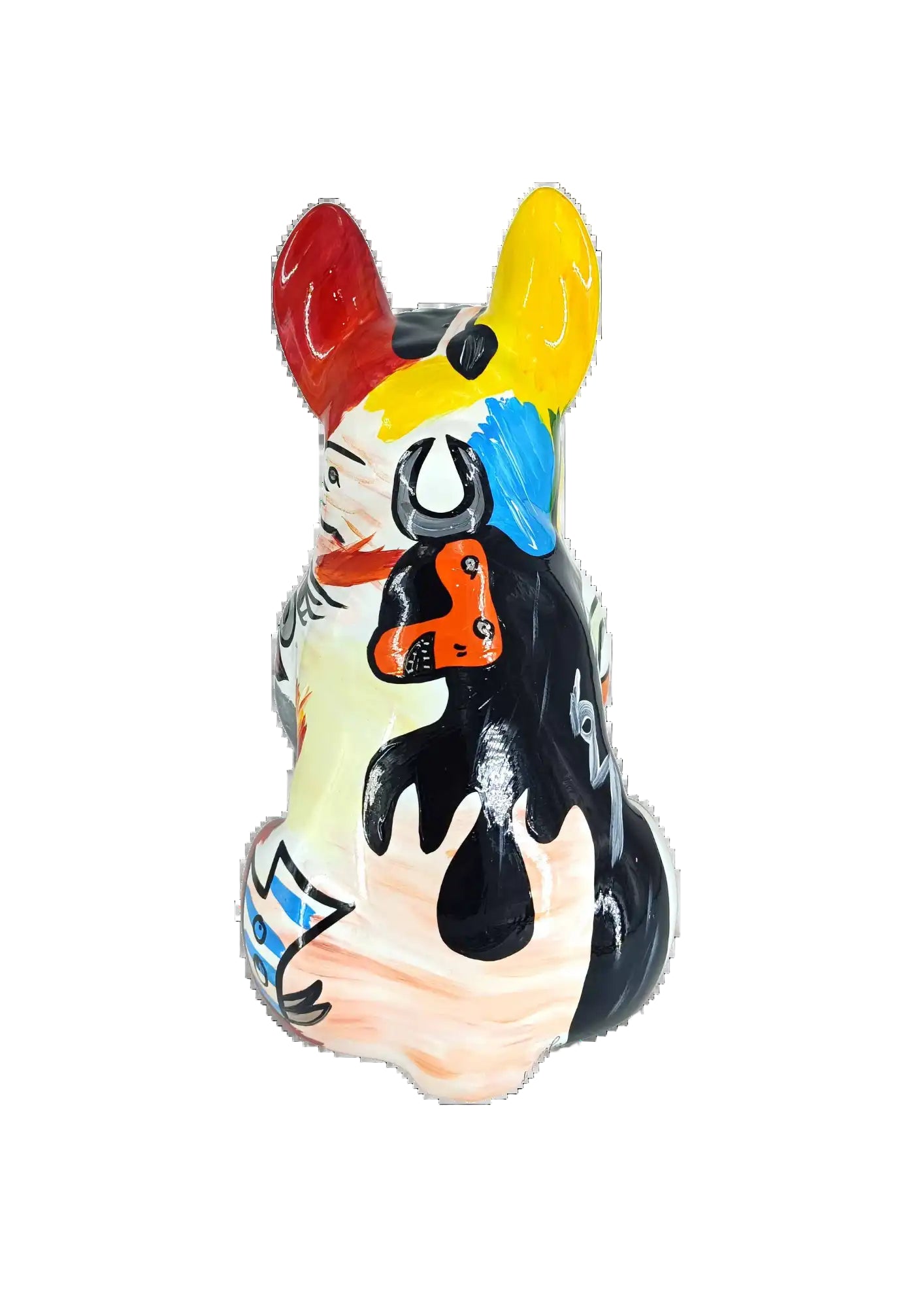 BULDOG FRANCESE SEDUTO PICASSO 18CM