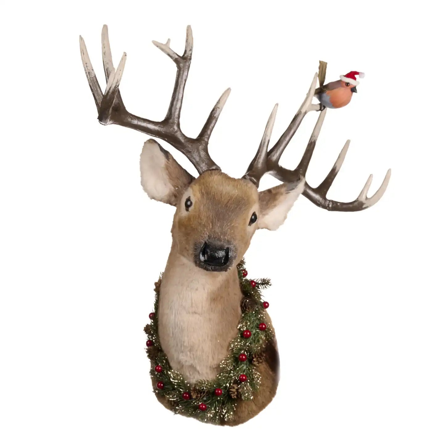 Espositore Testa di Cervo con Uccello