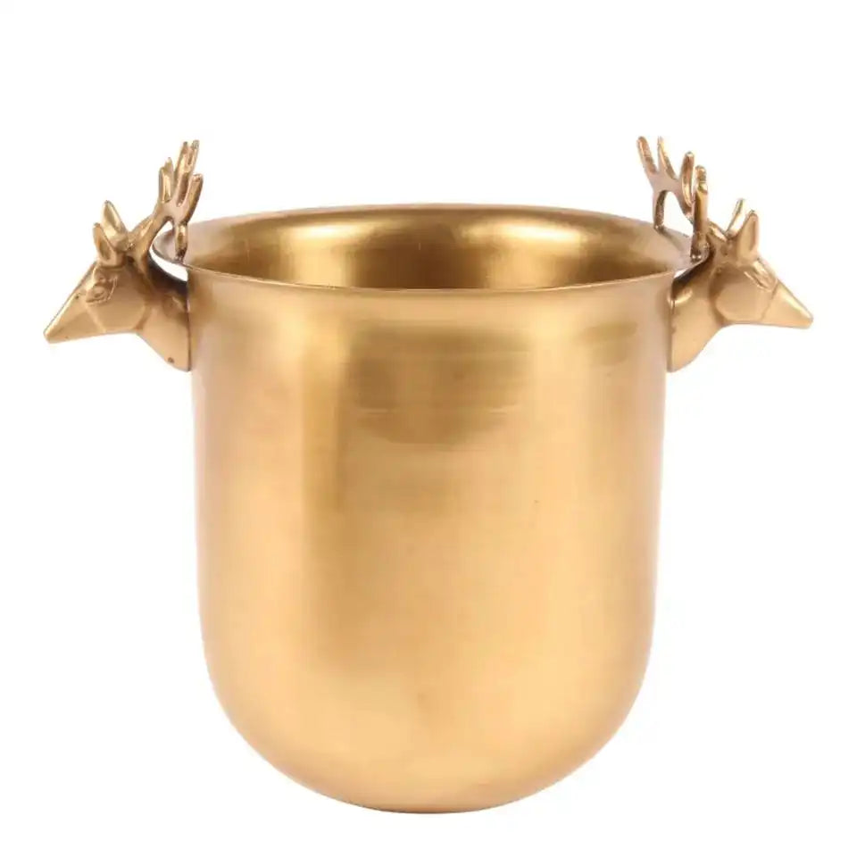 Suaglass Cervo per Champagne e Vino in Ottone