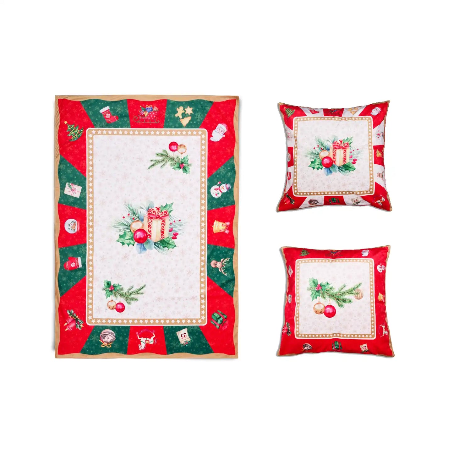 Set Natalizio Plaid e Cuscini