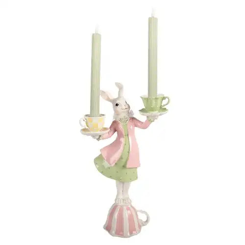 Coniglietta Portacandele 41 cm