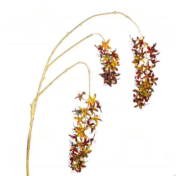 Ramo di fiori con sfumature metalliche 104cm