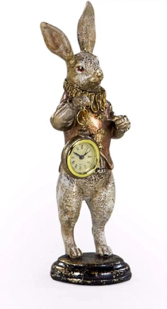 Coniglio con orologio 35cm