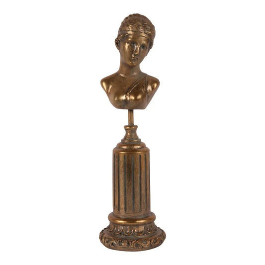 Busto donna greca in resina 35 cm