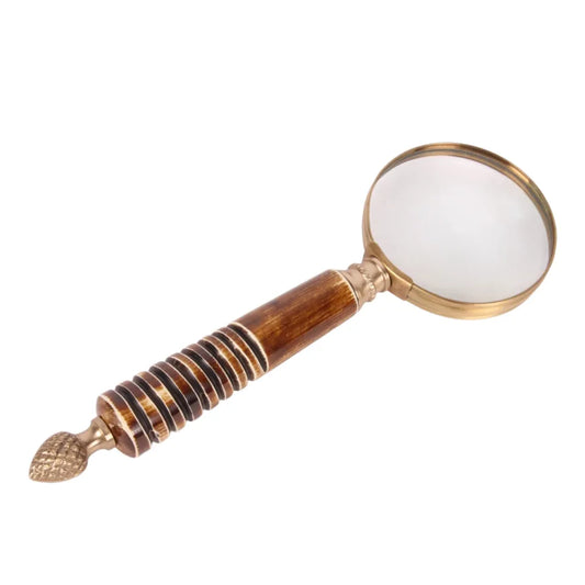 Lente ingrandimento a corno 22,5 cm - Oro - Ottone