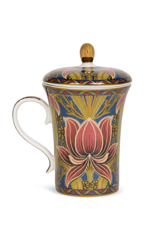 Tazza in porcellana Etro con coperchio 17cm