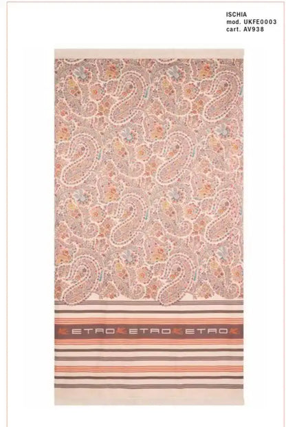 Telo mare Ischia in cotone paisley 100x180cm