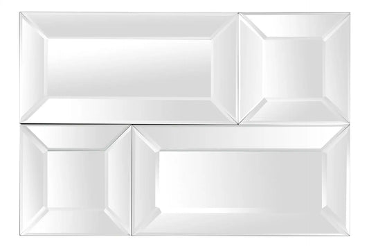 Specchio rettangolare senza cornice 130x5x88cm