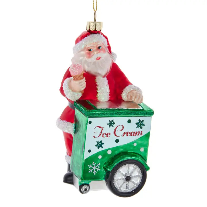 Babbo con carrello di gelato