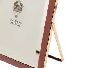 Cornice porta foto in metallo rosa
