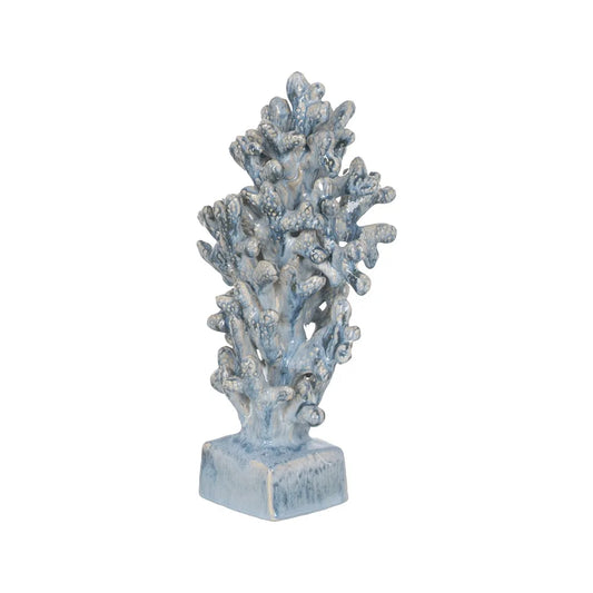 Scultura corallo in ceramica 16,5cm