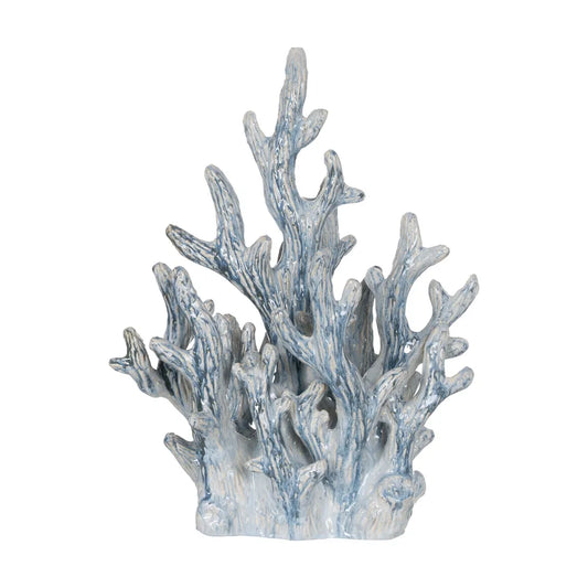 Scultura corallo in ceramica 40,5cm