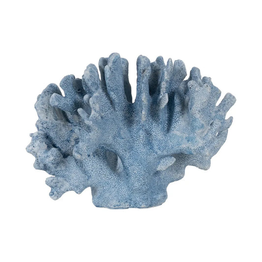 Scultura corallo blu resina 27,50cm