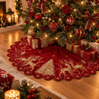 Tappeto di base di albero di natale 112cm