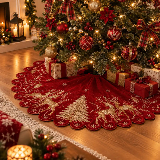 Tappeto di base di albero di natale 112cm