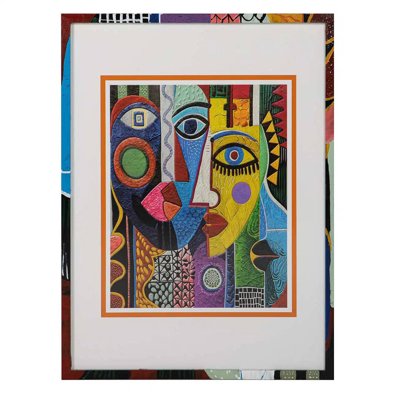 Quadro Picasso con cornice in legno 60X4X80 CM