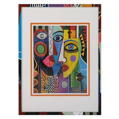 Quadro Picasso con cornice in legno 60X4X80 CM