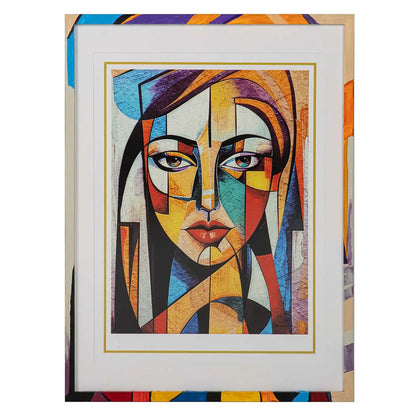 Quadro Picasso con cornice in legno 60x4x80cm