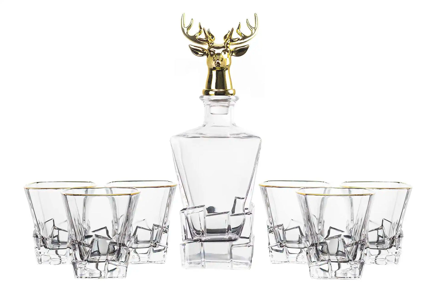 Set 7 pezzi whisky cristallo 820ml