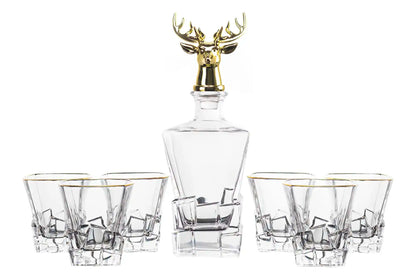 Set 7 pezzi whisky cristallo 820ml