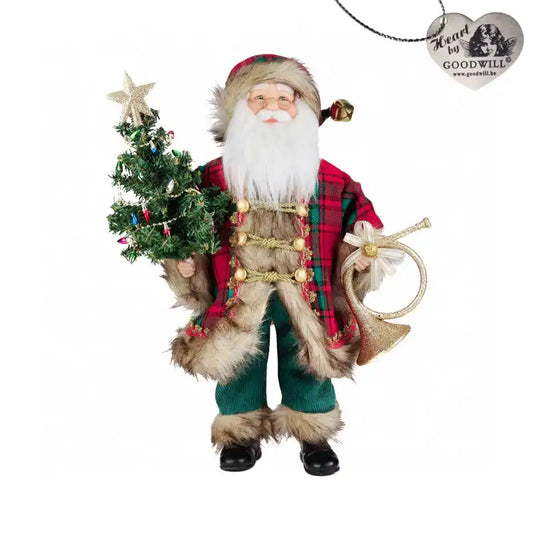 Babbo Natale con albero 46 CM