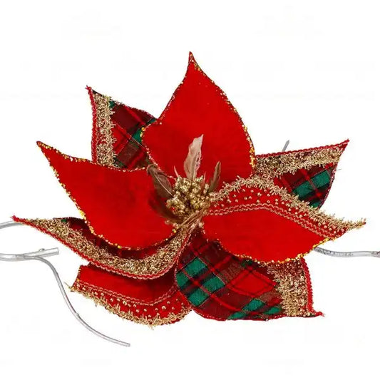 Fiore in tartan 45cm