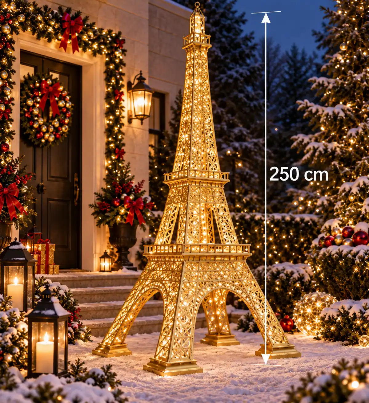 Torre Eiffel in metallo 250cm