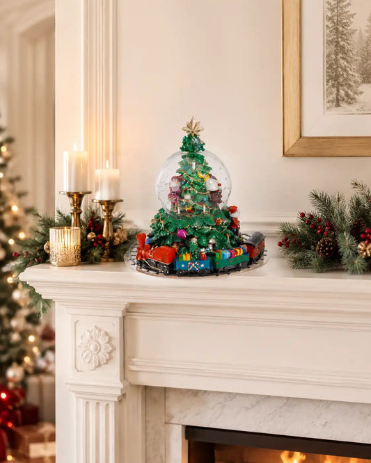 Carillon natalizio decorativo con albero di Natale 18cm
